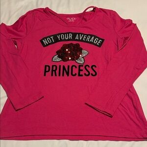 Place Pink Long Sleeve Princess Rose Top
